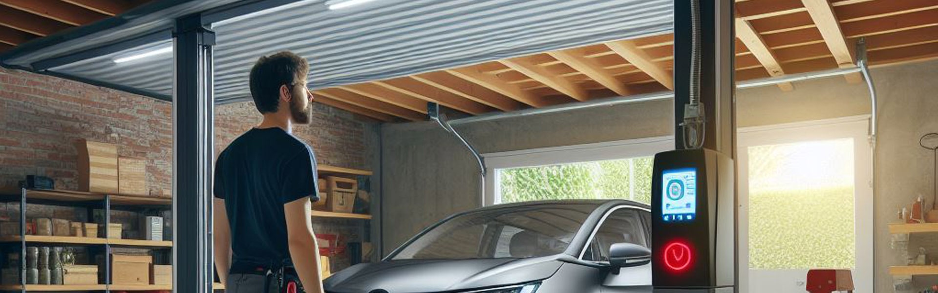 Imagen donde se observa el trabajo de Puertas Automáticas López.